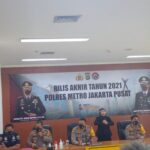 KAPOLRES JAKARTA PUSAT, KONFERENSI PERS RILIS LAPORAN AKHIR TAHUN