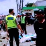 Akibat Rem Blong Tronton No. Polisi E 9455 YP Menyeruduk Kendaraan Dan Pejalan kaki