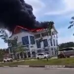 Kantor Dishub Kota Pakanbaru, ludes terbakar.